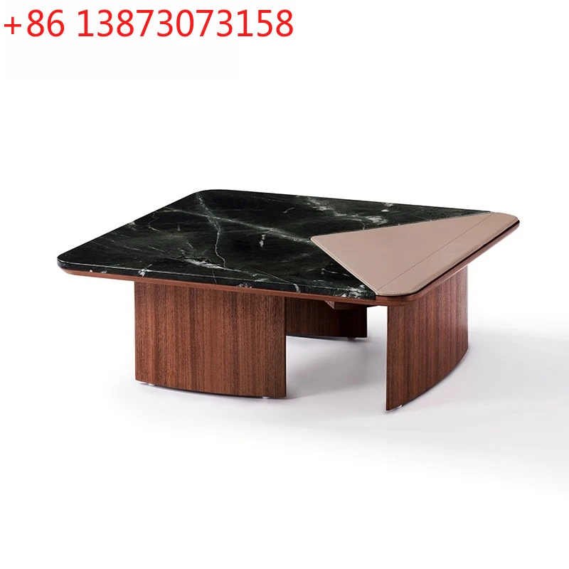 Italian minimalist natural marble designer creative art light luxury high-end square coffee table
Italian minimalist natural marble designer creative art light luxury high-end square coffee table