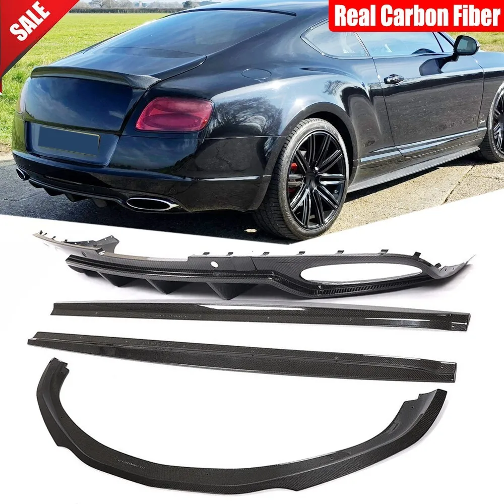 For Bentley Continental 2012-2016 Real Carbon Front Lip Side Skirt Rear Diffuser Spoiler Body Kits Car Accessories
For Bentley Continental 2012-2016 Real Carbon Front Lip Side Skirt Rear Diffuser Spoiler Body Kits Car Accessories