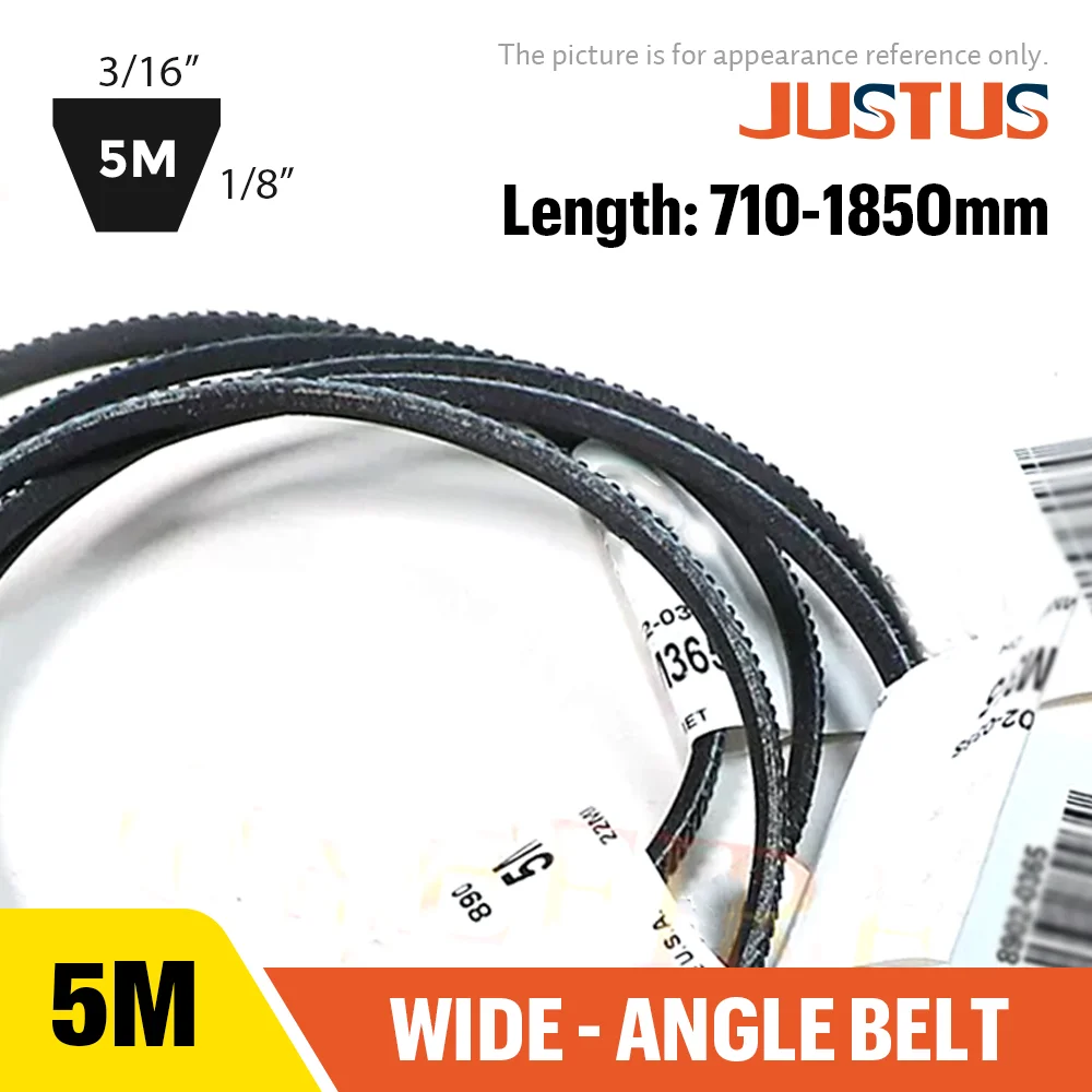 USA-5M Wide-Angle Triangle Drive Belt 710 /730/750/775/800/825-1850mm for Harbor Freight Lathe High-Quality Transmission Belt
USA-5M Wide-Angle Triangle Drive Belt 710 /730/750/775/800/825-1850mm for Harbor Freight Lathe High-Quality Transmission Belt