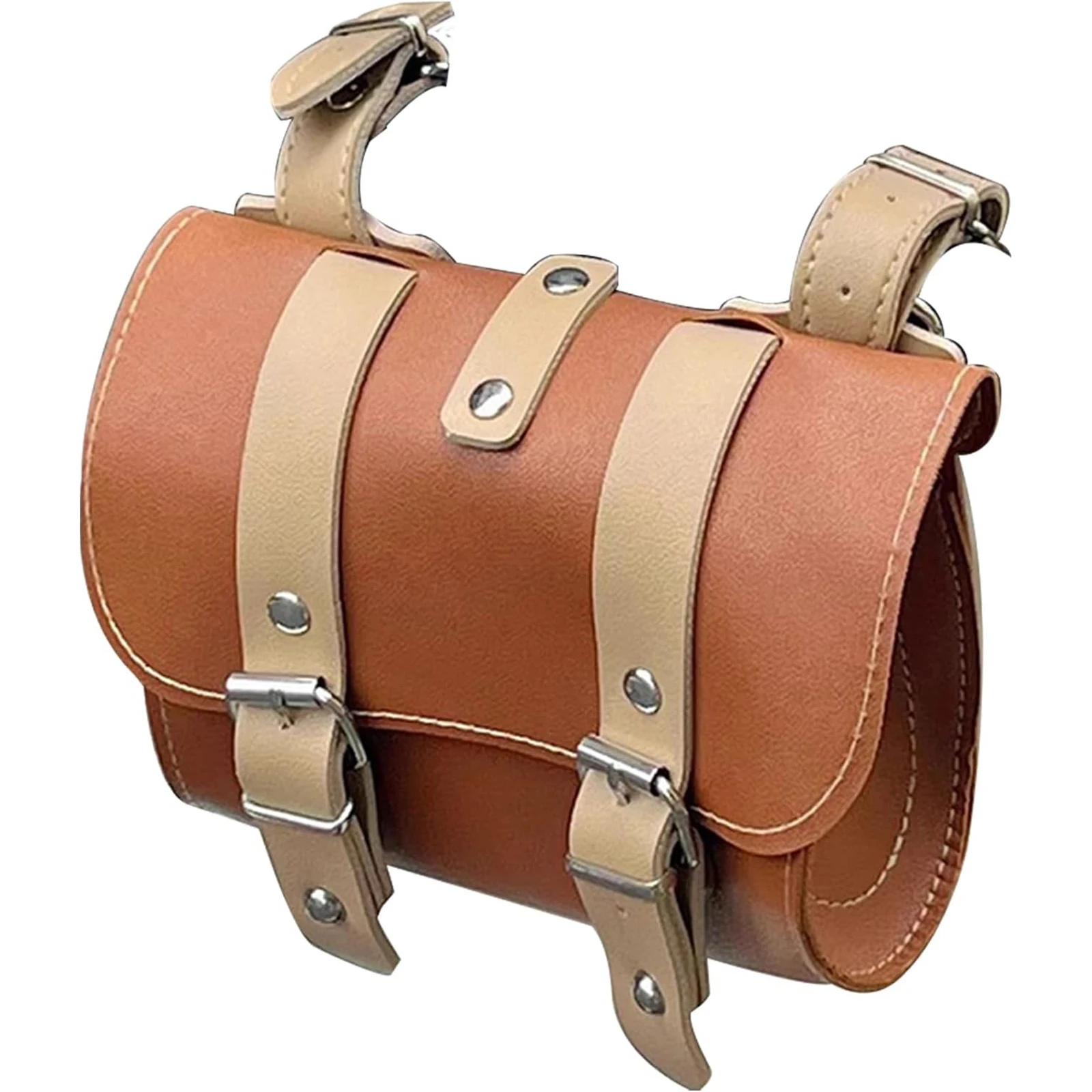 Mountable Waterproof Handlebar Pouch for Bicycle Cycling Front Bag 14 11 7.5cm PU Leather Brown Compact Design
Mountable Waterproof Handlebar Pouch for Bicycle Cycling Front Bag 14 11 7.5cm PU Leather Brown Compact Design