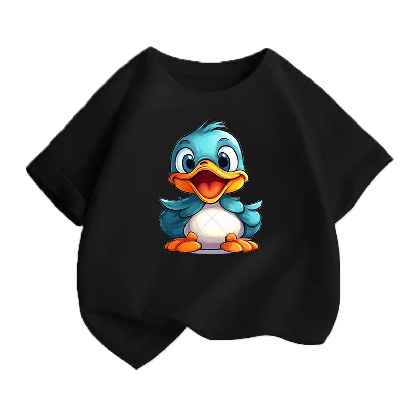 Children's Short-sleeved Top, Cartoon Duck Baby Short-sleeved Round-neck Children's Travel Shirt for Boys and Girls Kids Clothes
Children's Short-sleeved Top, Cartoon Duck Baby Short-sleeved Round-neck Children's Travel Shirt for Boys and Girls Kids Clothes