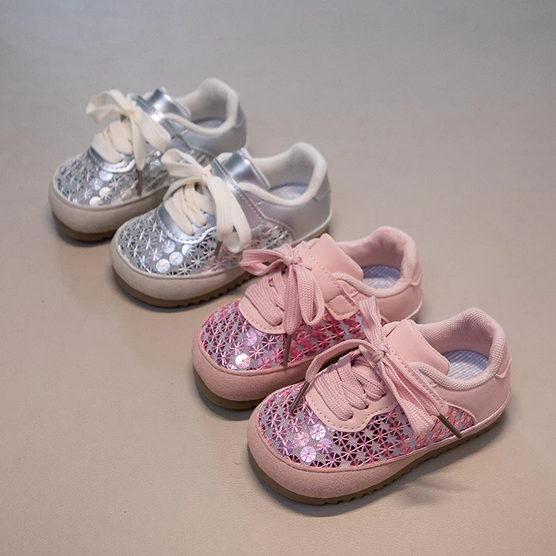 Children's Sports Shoes Toddler Baby Girls Sequin Sneakers Glitter Soft Sole Non-slip Sports Shoes Fashion Solid Board Shoes
Children's Sports Shoes Toddler Baby Girls Sequin Sneakers Glitter Soft Sole Non-slip Sports Shoes Fashion Solid Board Shoes