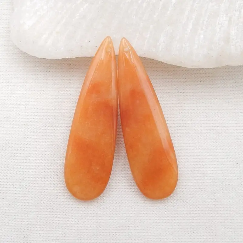 Natural Stone Red Aventurine Fashion Water Droplet Women Earring Bead 37x11x4mm 5g
Natural Stone Red Aventurine Fashion Water Droplet Women Earring Bead 37x11x4mm 5g