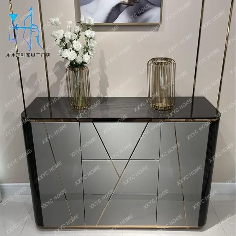 Modern light luxury dining side cabinet simple entrance cabinet
Modern light luxury dining side cabinet simple entrance cabinet