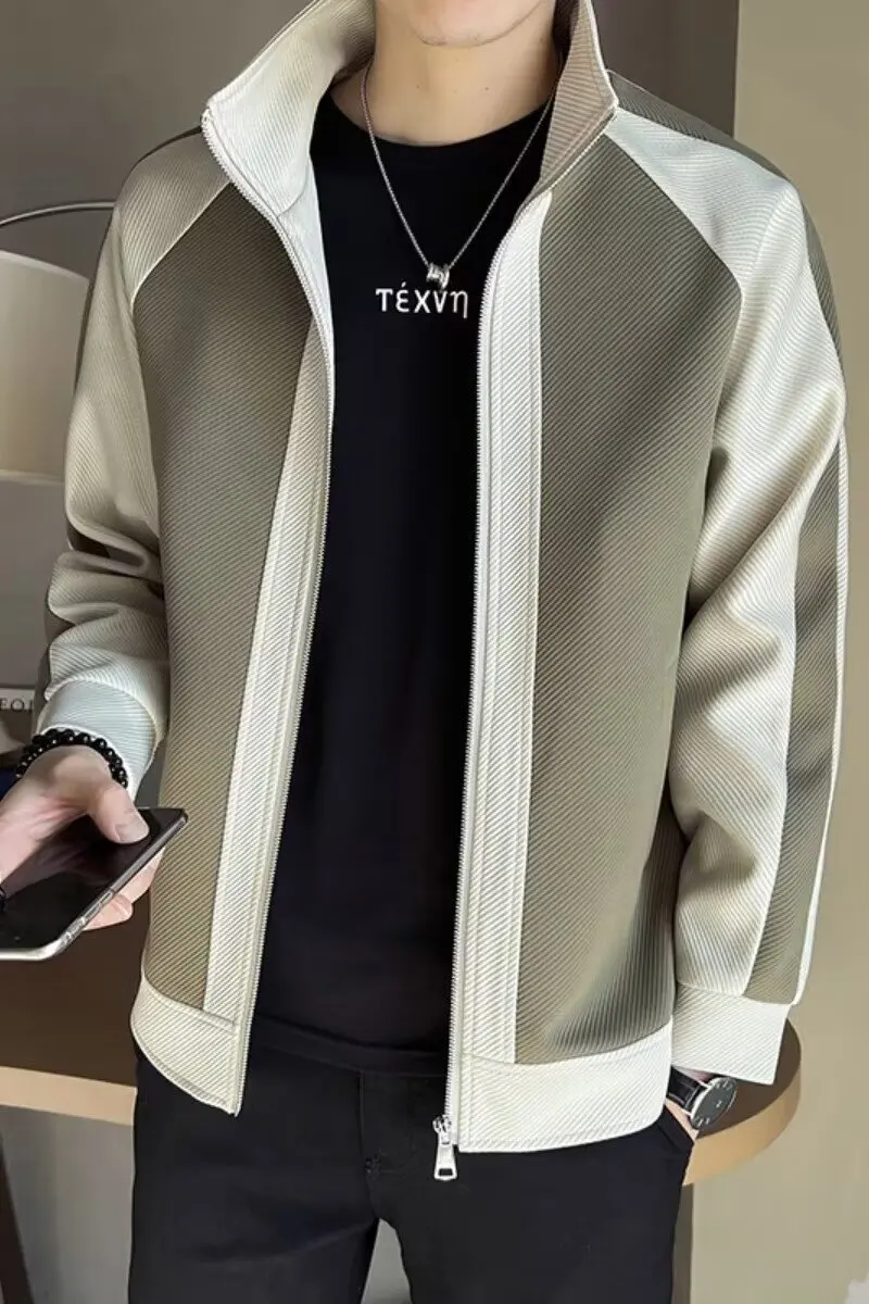 Men's Stand Collar Casual Zipper Jacket Outdoor Sports Coat Splicing color Jacket for Men 2024 Autumn and Winter Baseball Jacket
Men's Stand Collar Casual Zipper Jacket Outdoor Sports Coat Splicing color Jacket for Men 2024 Autumn and Winter Baseball Jacket