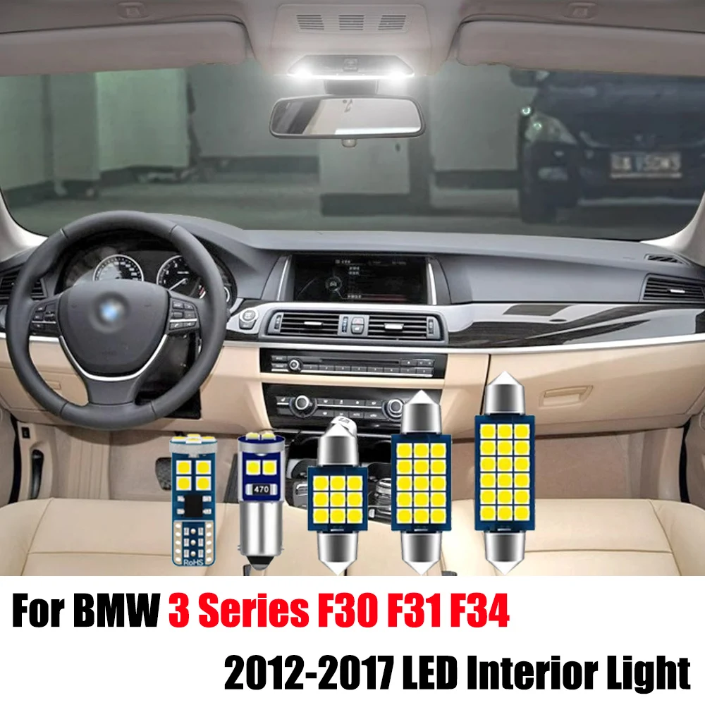 12pcs For BMW 3 Series F30 F31 F34 2012 2013 2014 2015 2016 2017 Canbus Vehicle LED Bulb Interior Dome Map Trunk Light Auto Lamp
12pcs For BMW 3 Series F30 F31 F34 2012 2013 2014 2015 2016 2017 Canbus Vehicle LED Bulb Interior Dome Map Trunk Light Auto Lamp