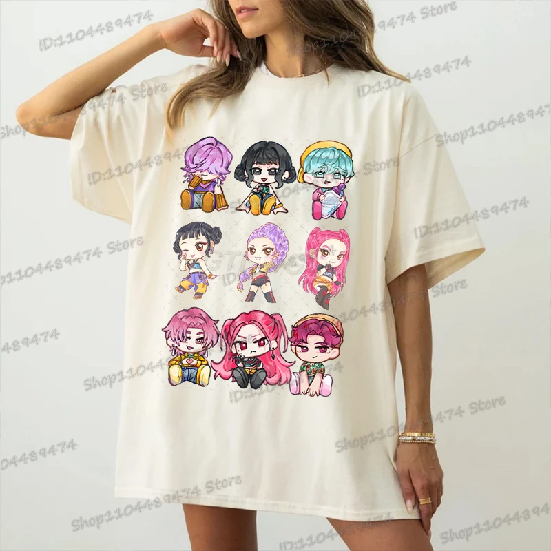 2025 New Kpop Demon Hunter Rumi Zoey Mira T-shirt Cartoon Characters Casual Anime Y2K Tops Men Women Teenage Girls Boys Tshirts
2025 New Kpop Demon Hunter Rumi Zoey Mira T-shirt Cartoon Characters Casual Anime Y2K Tops Men Women Teenage Girls Boys Tshirts