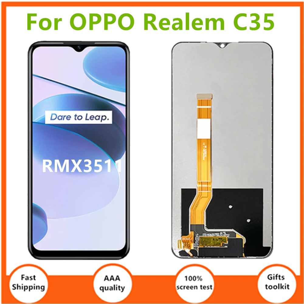 6,6 дюймовый новый ЖК-дисплей в сборе для OPPO Realem C35 RMX3511, дигитайзер для Realme C35, замена
6,6 дюймовый новый ЖК-дисплей в сборе для OPPO Realem C35 RMX3511, дигитайзер для Realme C35, замена