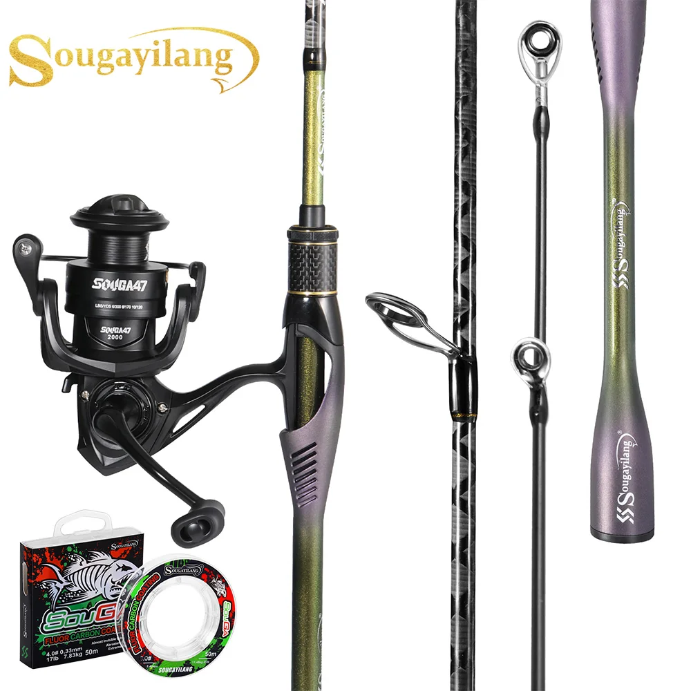 Sougayilang 1.8m MH Spinning Fishing Rod Reel Combo 5.2:1 Gear Ratio CNC Aluminum Ally Spool Fishing Tackle for Freshwater Fish
Sougayilang 1.8m MH Spinning Fishing Rod Reel Combo 5.2:1 Gear Ratio CNC Aluminum Ally Spool Fishing Tackle for Freshwater Fish
