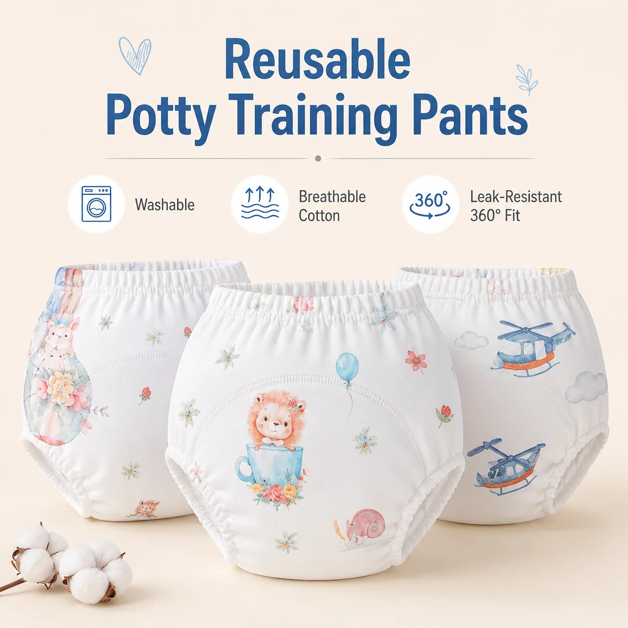 Toddler Absorbent Training Pants Six Layer Gauze Breathable Mesh Washable Potty Underwear Reusable Diaper Cover Summer Unisex
Toddler Absorbent Training Pants Six Layer Gauze Breathable Mesh Washable Potty Underwear Reusable Diaper Cover Summer Unisex