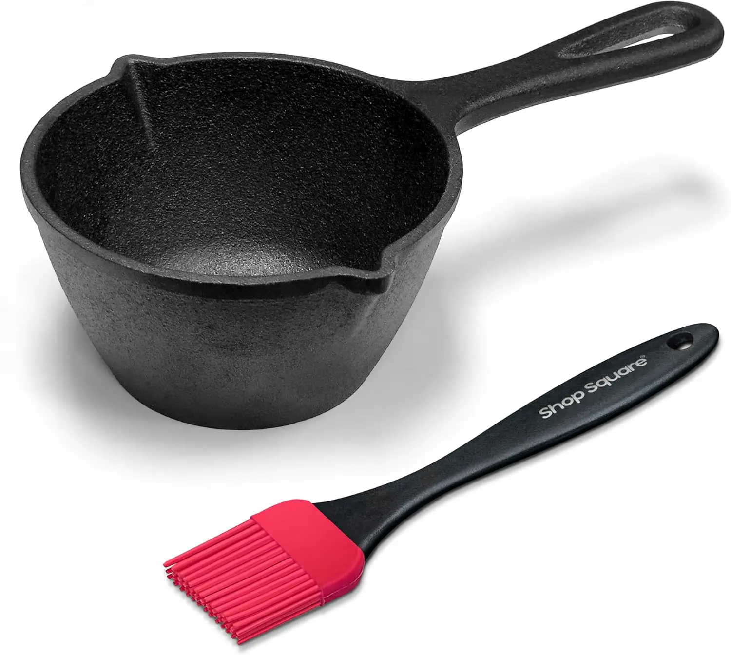 Cast Iron Basting Pot with Silicone BBQ Brush - 15 Oz Saucepan for Grilling, Smoking, and Butter Melting
Cast Iron Basting Pot with Silicone BBQ Brush - 15 Oz Saucepan for Grilling, Smoking, and Butter Melting