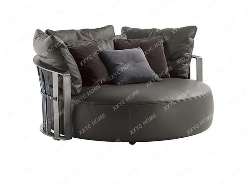 Single round Sofa Creative Arc Metal Stainless Steel Fashion Sofa living room furniture minimalist sofa sofa bed
Single round Sofa Creative Arc Metal Stainless Steel Fashion Sofa living room furniture minimalist sofa sofa bed