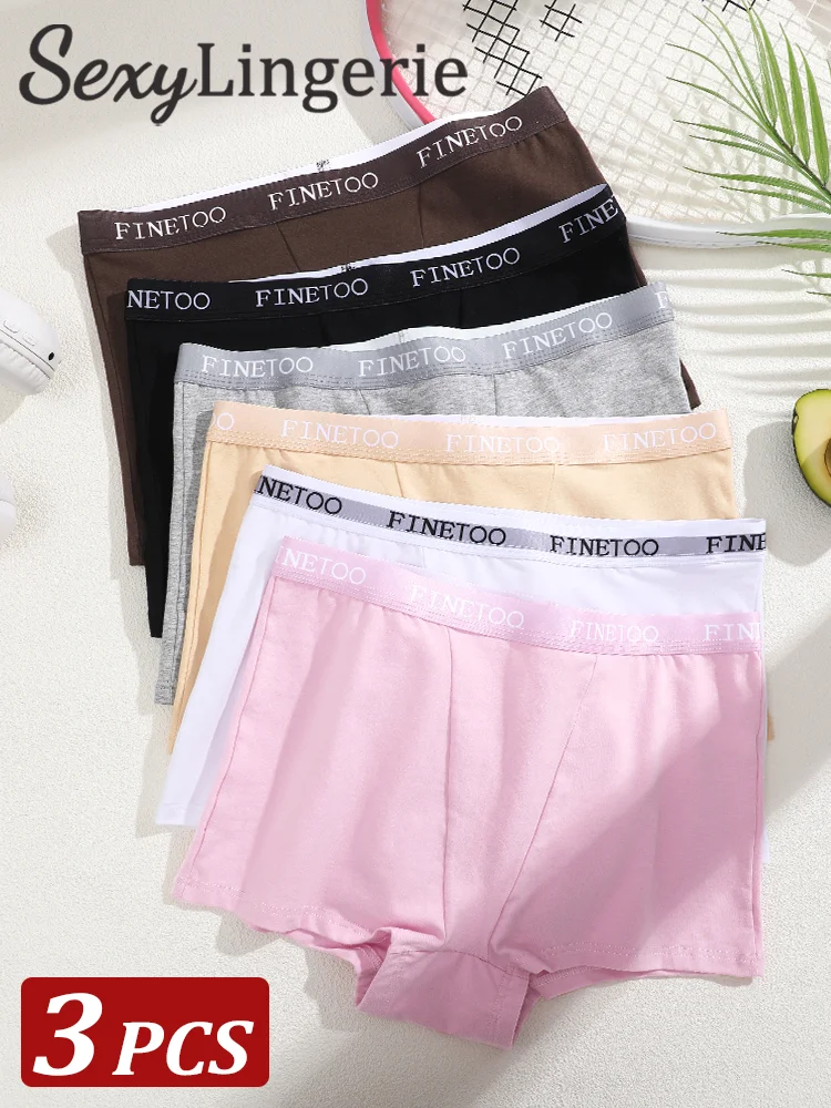 3 шт. женские трусики, хлопковые спортивные боксеры, нижнее белье, бесшовные женские однотонные трусы, нижнее белье, интимные трусы Finetoo S-XXL
3 шт. женские трусики, хлопковые спортивные боксеры, нижнее белье, бесшовные женские однотонные трусы, нижнее белье, интимные трусы Finetoo S-XXL