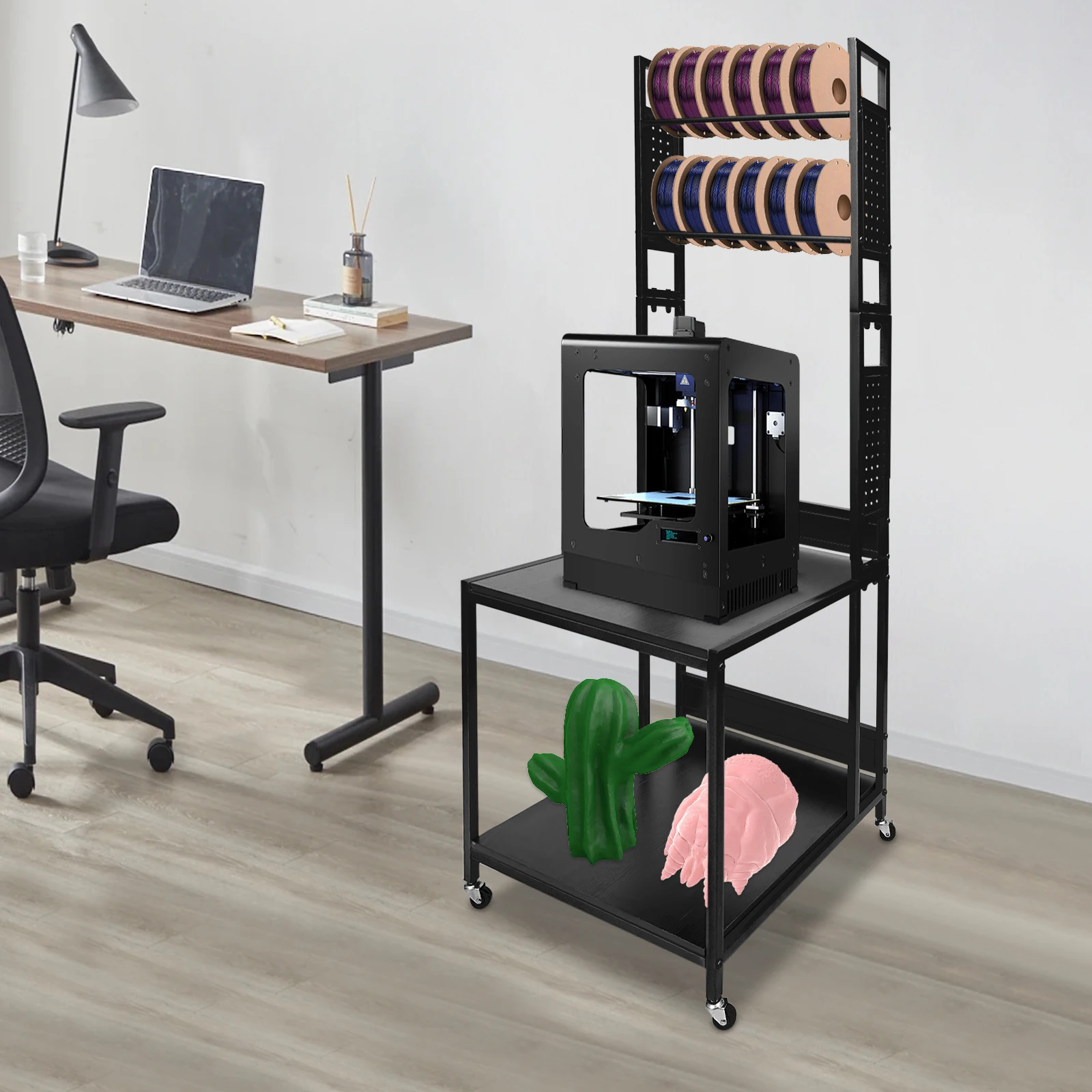 Подставка для 3D-принтера с двумя уровнями и 4 универсальными колесами, отдельно стоящая, 23.62*23.62*68.9 дюймов
Подставка для 3D-принтера с двумя уровнями и 4 универсальными колесами, отдельно стоящая, 23.62*23.62*68.9 дюймов