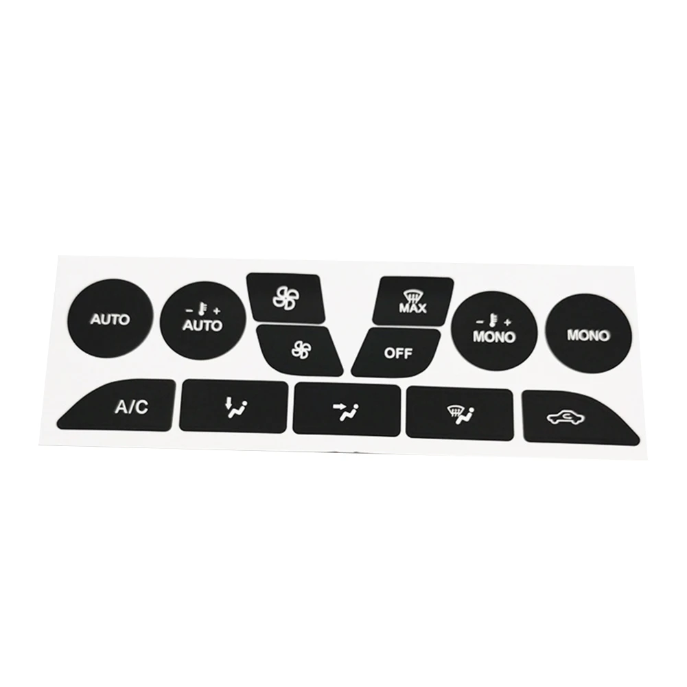 Car Interior Decoration A C Button Repair Stickers Interior Control Stickers Black Practical Use Vinyl Material White Lettering
Car Interior Decoration A C Button Repair Stickers Interior Control Stickers Black Practical Use Vinyl Material White Lettering