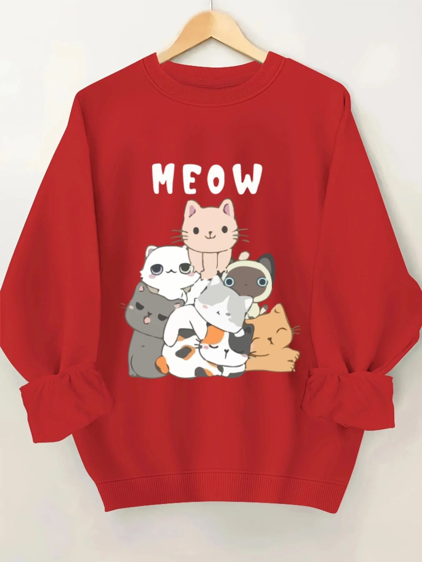 Модный свитшот с круглым вырезом и животным принтом для женщин, стильный пуловер с графическим принтом, повседневная уличная одежда
Модный свитшот с круглым вырезом и животным принтом для женщин, стильный пуловер с графическим принтом, повседневная уличная одежда