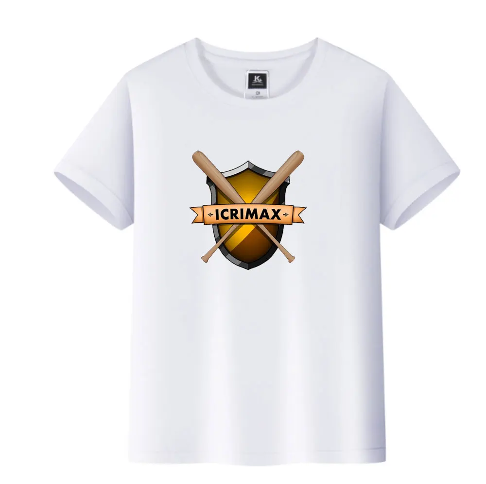 2024 newest icrimax Merch T-shirt Men women Summer Short Sleeve Creative Costume boys Unisex Tops Fashion Street Couple T-Shirt
2024 newest icrimax Merch T-shirt Men women Summer Short Sleeve Creative Costume boys Unisex Tops Fashion Street Couple T-Shirt