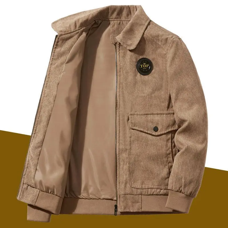 Coat Autumn Mens Fashion Corduroy Solid Outwear Military Casual Jacket Spring Coat Male Lapel Clothing Men Slim Thin Jacket
Coat Autumn Mens Fashion Corduroy Solid Outwear Military Casual Jacket Spring Coat Male Lapel Clothing Men Slim Thin Jacket