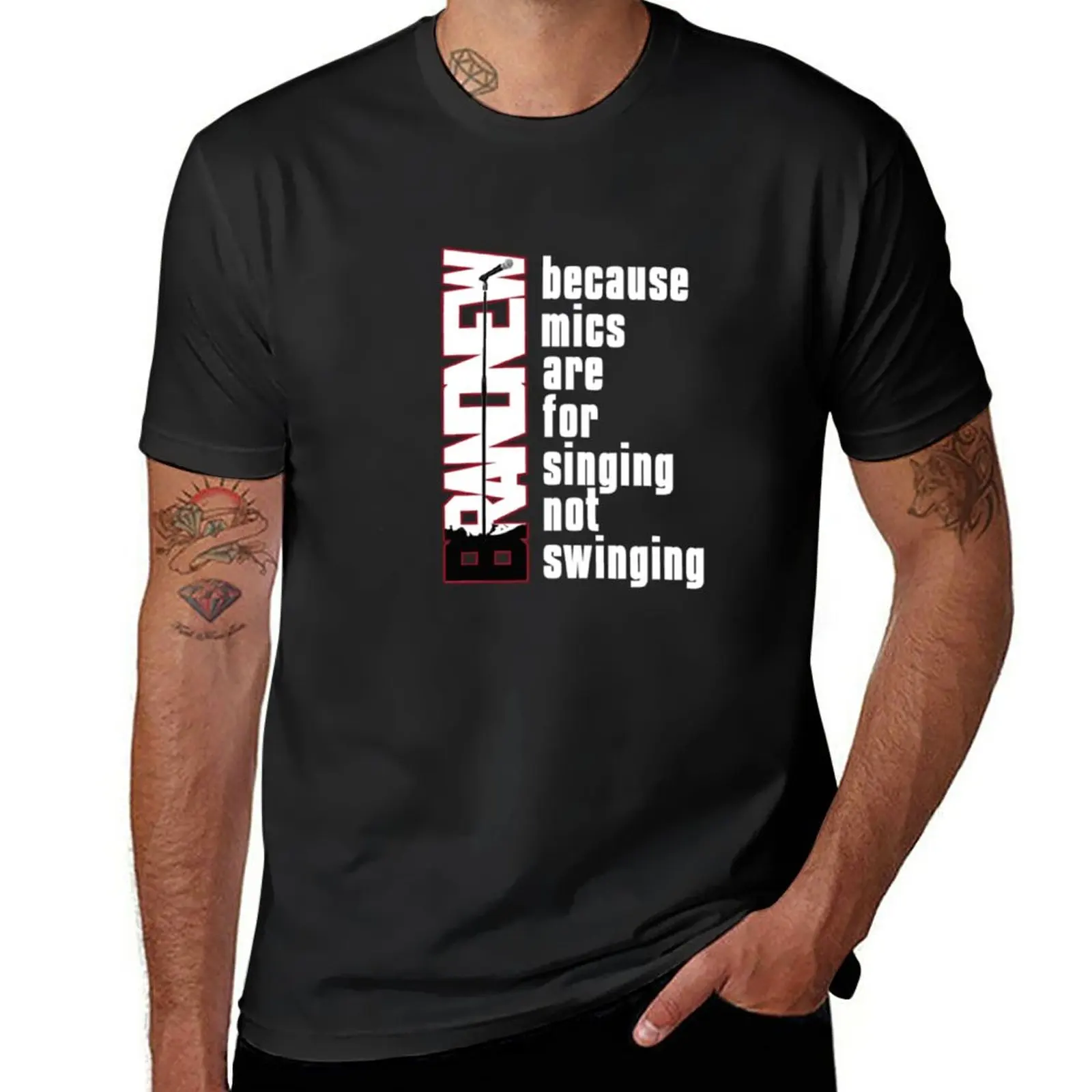 New Mics Are For Singing Not Swinging T-Shirt summer tops t-shirts man Oversized t-shirt black t shirts mens clothes
New Mics Are For Singing Not Swinging T-Shirt summer tops t-shirts man Oversized t-shirt black t shirts mens clothes