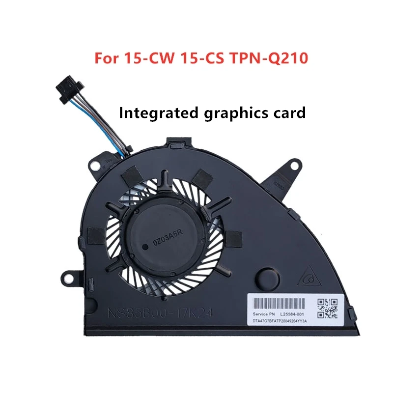 Совершенно новый оригинальный вентилятор охлаждения процессора ноутбука для HP 5-CW 15-CS TPN-Q210 L25584-001 NS85B00-17K24 
Совершенно новый оригинальный вентилятор охлаждения процессора ноутбука для HP 5-CW 15-CS TPN-Q210 L25584-001 NS85B00-17K24