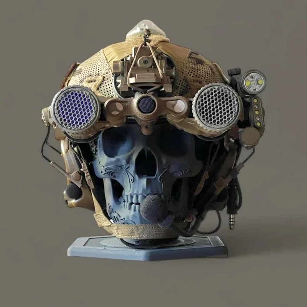 3d Printed Tactical Skull Helmet Stand Military Gear Display Airsoft Cod Helmet Set Collection Display Rack For Helmet Storage
3d Printed Tactical Skull Helmet Stand Military Gear Display Airsoft Cod Helmet Set Collection Display Rack For Helmet Storage