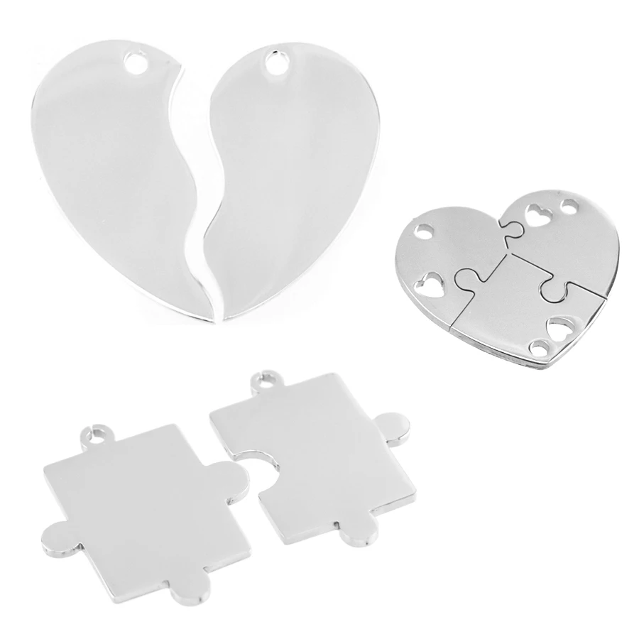 10 шт. DIY ювелирные изделия зеркальная полировка кусок головоломки любовник сердце кулон ожерелье из нержавеющей стали для женщин оптовая цена
10 шт. DIY ювелирные изделия зеркальная полировка кусок головоломки любовник сердце кулон ожерелье из нержавеющей стали для женщин оптовая цена