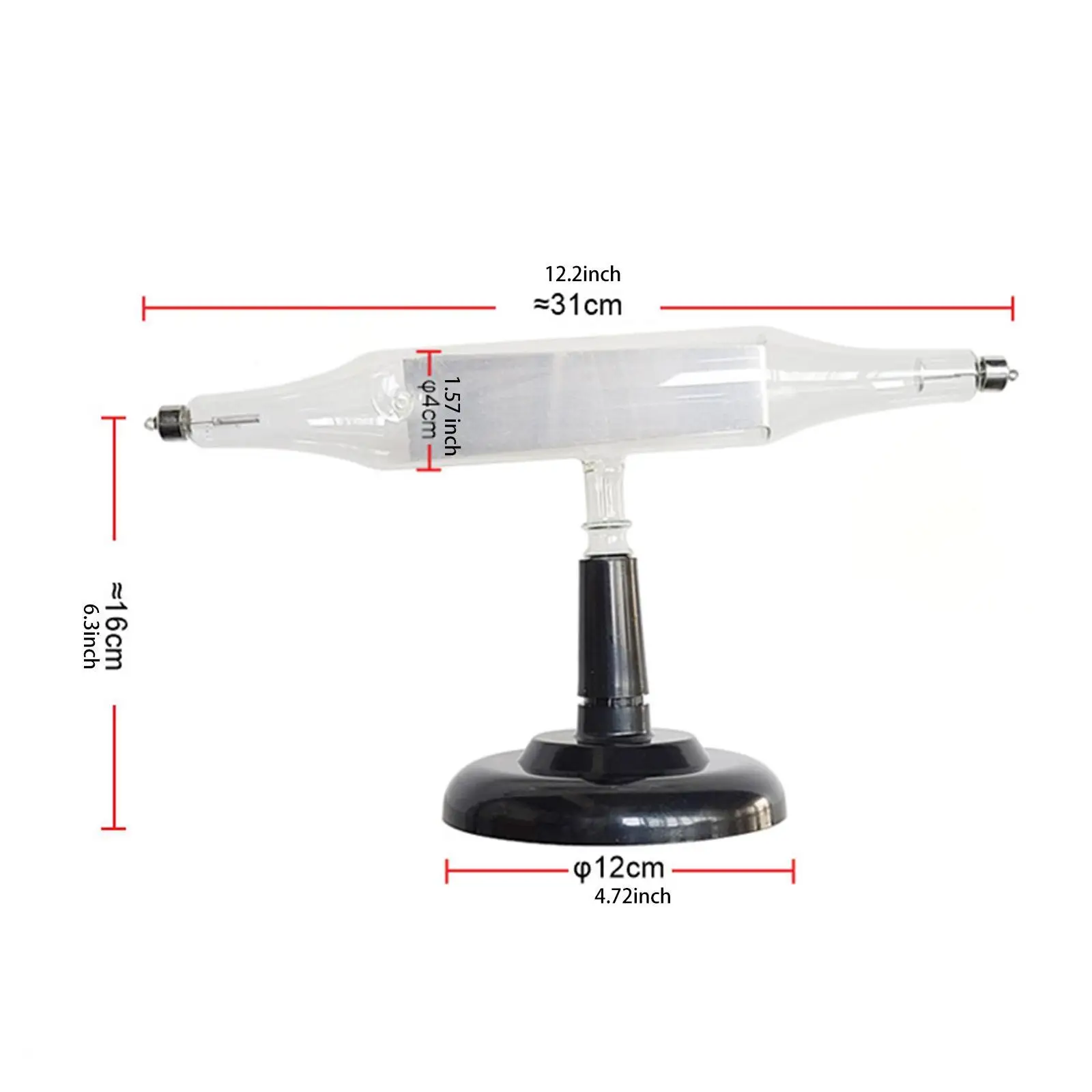 Glass Cathode Ray Electron Tube Magnetic Effect Demonstration Physics Teaching Device for Student Labs
Glass Cathode Ray Electron Tube Magnetic Effect Demonstration Physics Teaching Device for Student Labs