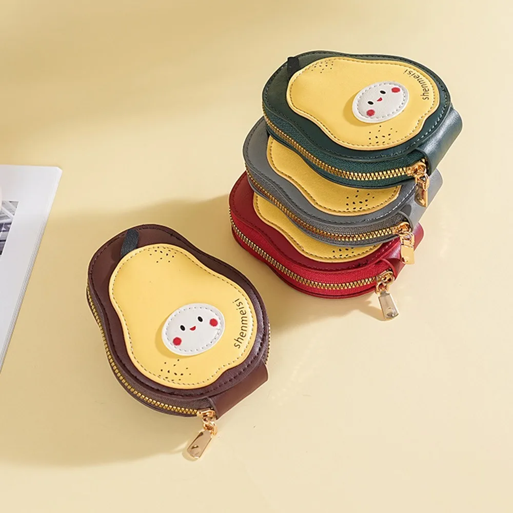 Korean Style PU Leather Card Case Cartoon Pear Shape Slim ID Card Holder Zipper Closure Large Capacity Multi-slot Card Case
Korean Style PU Leather Card Case Cartoon Pear Shape Slim ID Card Holder Zipper Closure Large Capacity Multi-slot Card Case