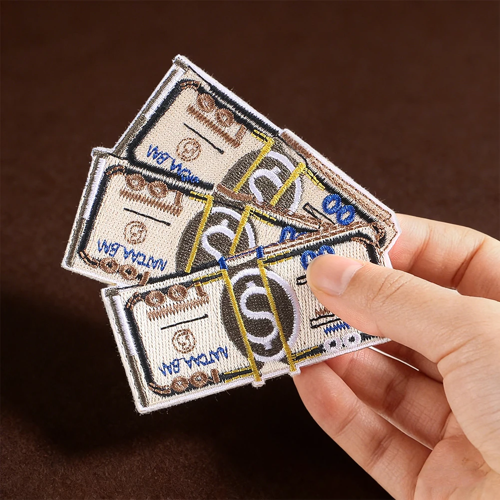 USD Banknote Embroidered Fabric Patch with Adhesive Backing for Ironing, DIY Clothing Accessories, Shoes, Bags, Hats, in Stock
USD Banknote Embroidered Fabric Patch with Adhesive Backing for Ironing, DIY Clothing Accessories, Shoes, Bags, Hats, in Stock