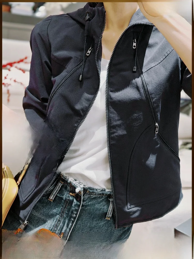Meiyang Lightweight Track Jacket Spring 2026 Casual Hooded Outdoor All-Match Short Coat Nylon Fabric Ladies' Zipper Closure
Meiyang Lightweight Track Jacket Spring 2026 Casual Hooded Outdoor All-Match Short Coat Nylon Fabric Ladies' Zipper Closure