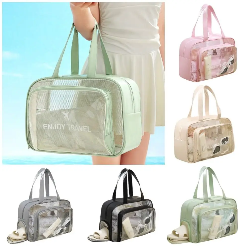PVC Transparent Fitness Training Bag Lightweight Large Capacity Wash Bag Cosmetic Bag Waterproof Outdoor Sports Bag Shopping
PVC Transparent Fitness Training Bag Lightweight Large Capacity Wash Bag Cosmetic Bag Waterproof Outdoor Sports Bag Shopping