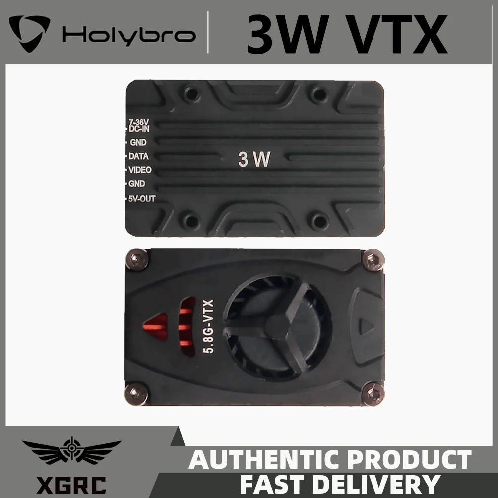 HolyBro Atlatl HV 5.8G 3W VTX With 5 Bands 37 Transmission Channel Switchable PIT, 25mW, 3000mW for FPV Long Range
HolyBro Atlatl HV 5.8G 3W VTX With 5 Bands 37 Transmission Channel Switchable PIT, 25mW, 3000mW for FPV Long Range