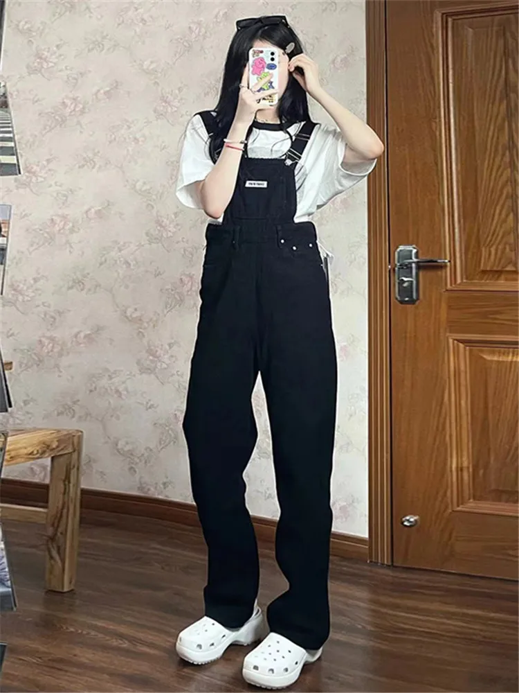 High Waist Wide Leg Denim Overalls Women's plus Size Long Version Spring Autumn Trendy Street Style Black Jeans Overalls
High Waist Wide Leg Denim Overalls Women's plus Size Long Version Spring Autumn Trendy Street Style Black Jeans Overalls