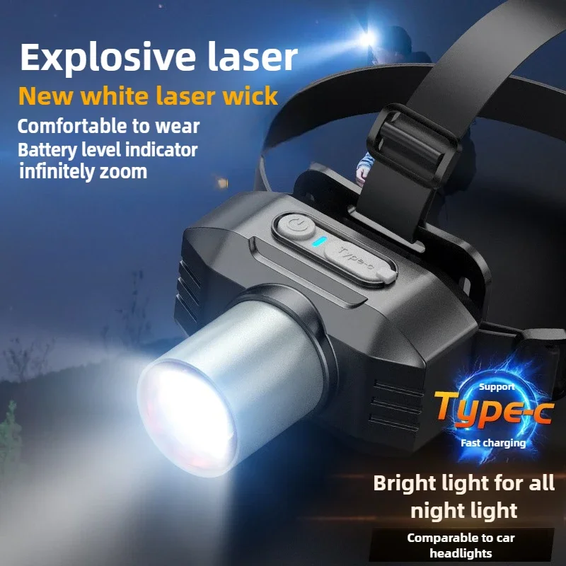 Strong Light Led Headlight Super Bright Zoom Head Mounted Flashlight USB Rechargeable Portable Camping Edc Torch Fishing Lantern
Strong Light Led Headlight Super Bright Zoom Head Mounted Flashlight USB Rechargeable Portable Camping Edc Torch Fishing Lantern