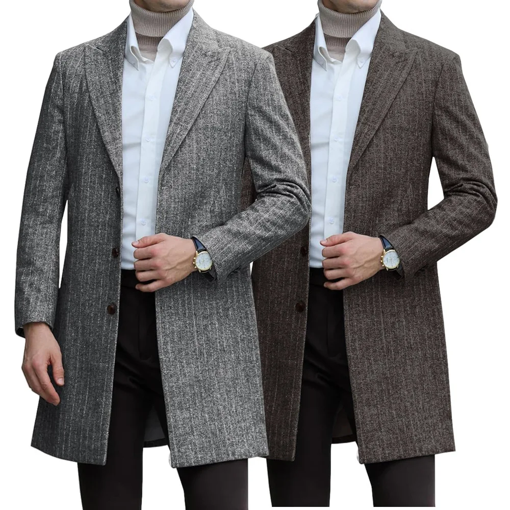 Осень-зима, мужская шерстяная однобортная куртка средней длины, деловой повседневный плащ, мужская верхняя одежда, ветровка
Осень-зима, мужская шерстяная однобортная куртка средней длины, деловой повседневный плащ, мужская верхняя одежда, ветровка