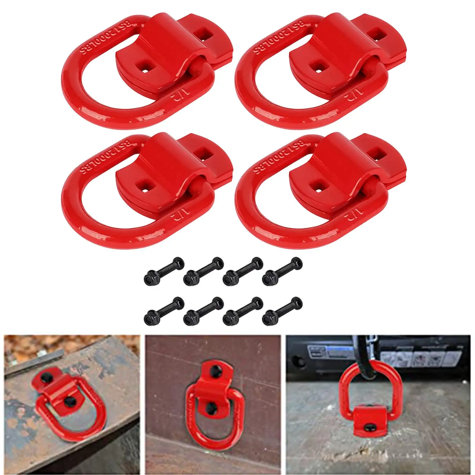 Portable 12000lbs Bolt on Forged D Ring Heavy Duty Tie Down Anchors for Trucks Construction Sites
Portable 12000lbs Bolt on Forged D Ring Heavy Duty Tie Down Anchors for Trucks Construction Sites
