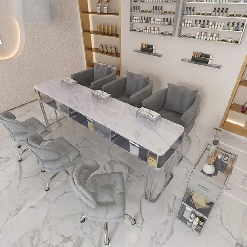Professional Marble Tabletop Nail Table Dressing Nail Artist Manicure Table Storage Luxury Mesa De Manicure Salon Furniture KMNT
Professional Marble Tabletop Nail Table Dressing Nail Artist Manicure Table Storage Luxury Mesa De Manicure Salon Furniture KMNT