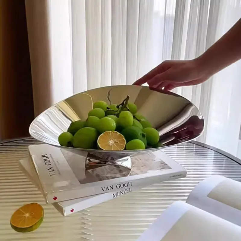 Luxury Mirror Stainless Steel Fruit Tray, Irregular Storage Tray, Large Snack Bowl, Kitchen Storage Container, Home Decoration
Luxury Mirror Stainless Steel Fruit Tray, Irregular Storage Tray, Large Snack Bowl, Kitchen Storage Container, Home Decoration