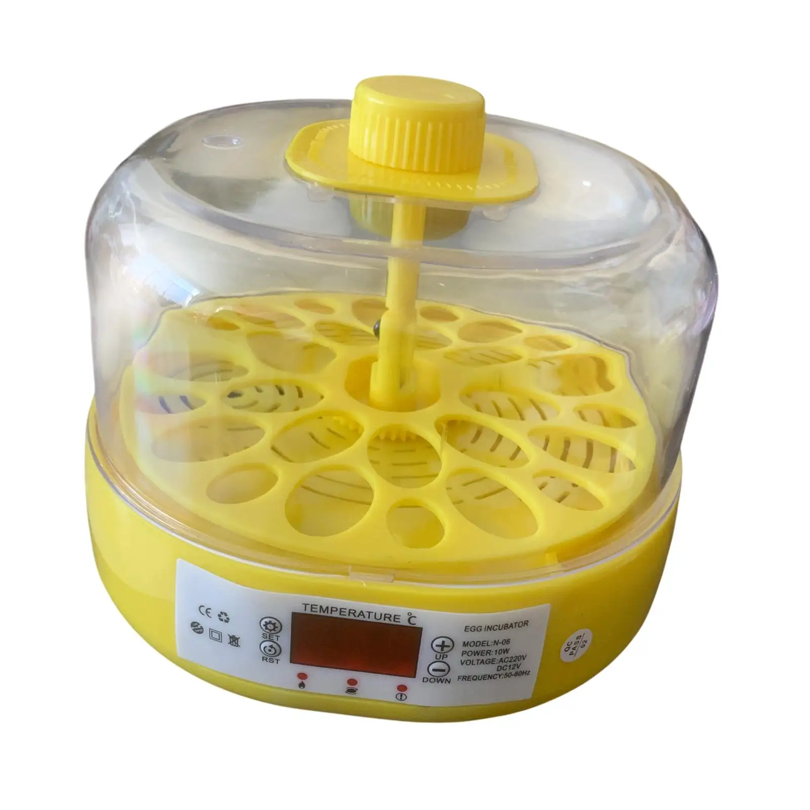 6 Eggs Incubator Egg Turner Tray Egg Hatcher Machine Digital Poultry 18 Pigeon Eggs Hatching for Duck Quail Chicken Birds Goose
6 Eggs Incubator Egg Turner Tray Egg Hatcher Machine Digital Poultry 18 Pigeon Eggs Hatching for Duck Quail Chicken Birds Goose