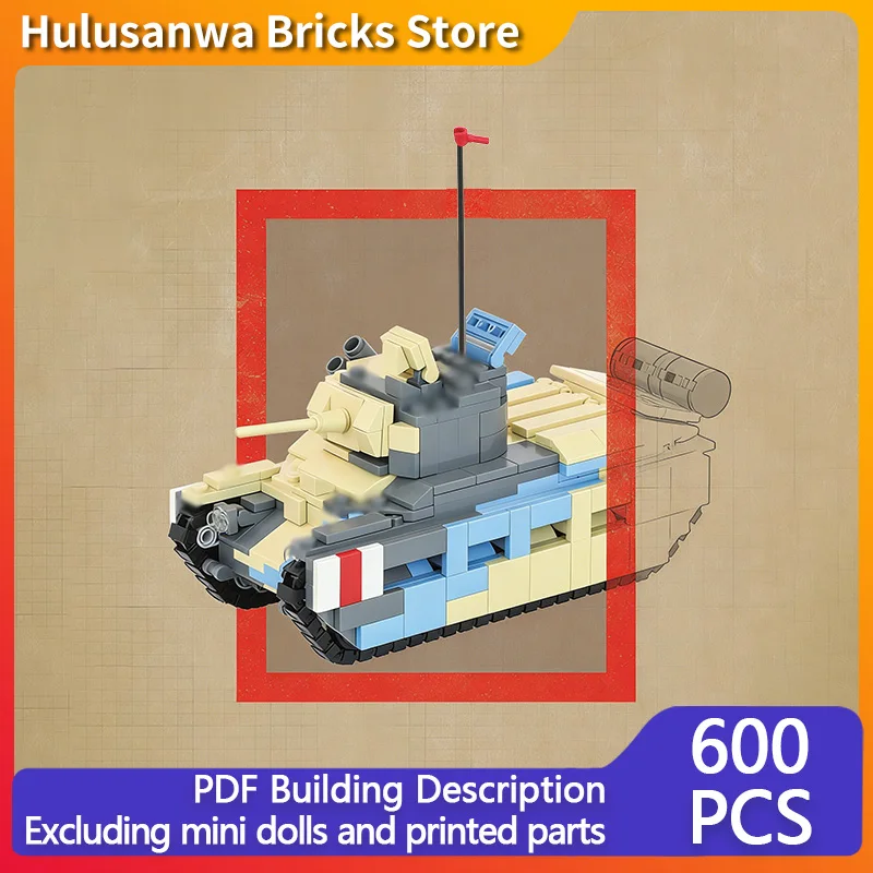 A12 WW2 Military Tanks Model MOC Building Bricks War Equipment Modular Technology Gifts Holiday Assemble Children Toys Suit
A12 WW2 Military Tanks Model MOC Building Bricks War Equipment Modular Technology Gifts Holiday Assemble Children Toys Suit