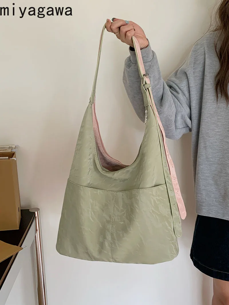 Miyagawa Women 2024 New Single Shoulder Underarm Bag Causal Korean Commuting Large Capacity Tote Bags
Miyagawa Women 2024 New Single Shoulder Underarm Bag Causal Korean Commuting Large Capacity Tote Bags