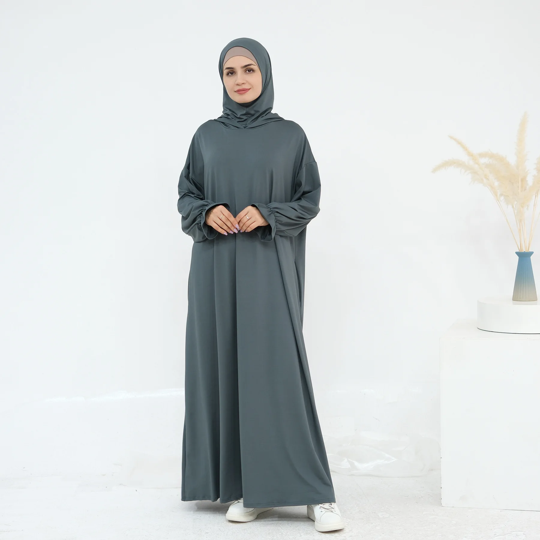 Eid Djellaba Prayer Long Abaya Women Muslim Dress Hijab Jersey Hooded Ramadan Islam Clothing Modest Hoodie Jalabiya Kaftan Arab
Eid Djellaba Prayer Long Abaya Women Muslim Dress Hijab Jersey Hooded Ramadan Islam Clothing Modest Hoodie Jalabiya Kaftan Arab