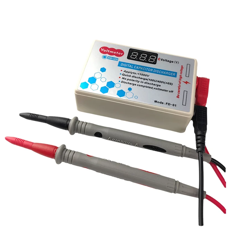 1000V Battery Capacitor Fast Discharger High Voltage Discharging Tool Digital Capacitor Discharger
1000V Battery Capacitor Fast Discharger High Voltage Discharging Tool Digital Capacitor Discharger