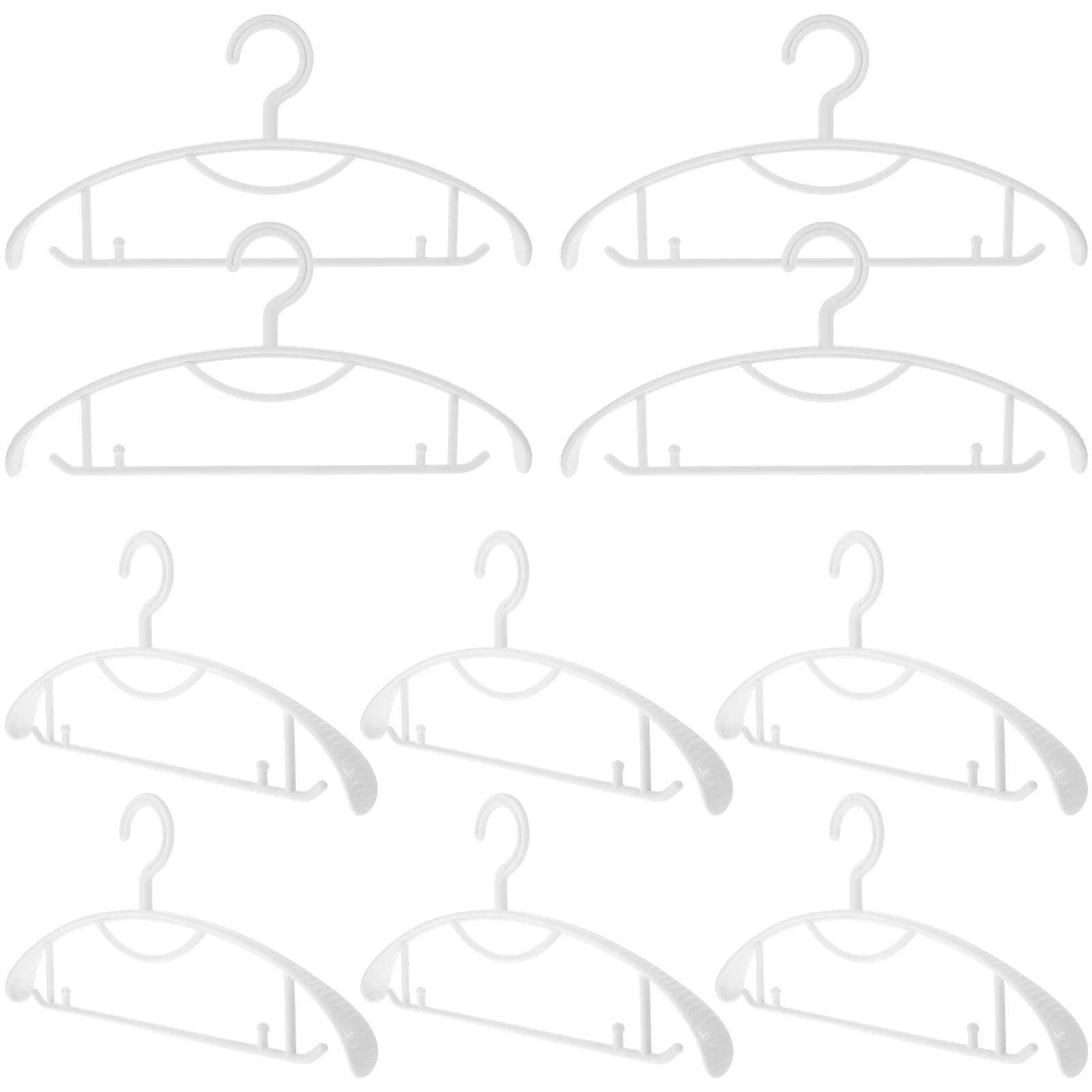 10pcs 5 Widened Hangers White Non-slip Plastic Coat Heavy Duty Hanger Storage Rack Clothes Trousers Home Accessories
10pcs 5 Widened Hangers White Non-slip Plastic Coat Heavy Duty Hanger Storage Rack Clothes Trousers Home Accessories