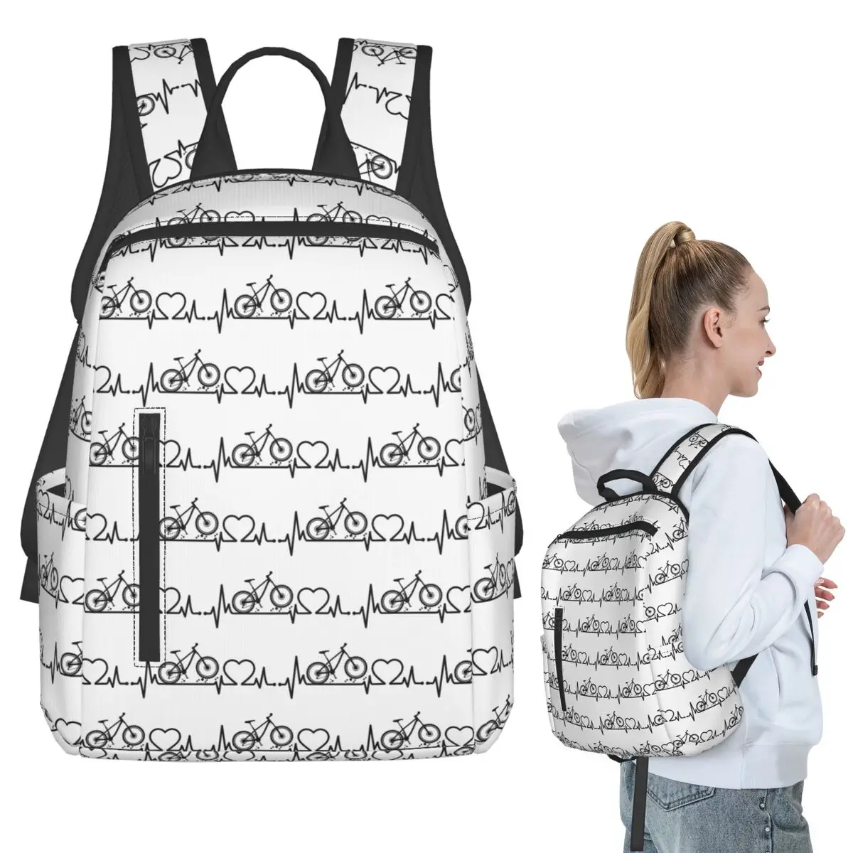 Mountain Bike Cycling Pulse Backpack Student BookBag Kids School Bag Computer Shoulder Bags Men Women
Mountain Bike Cycling Pulse Backpack Student BookBag Kids School Bag Computer Shoulder Bags Men Women