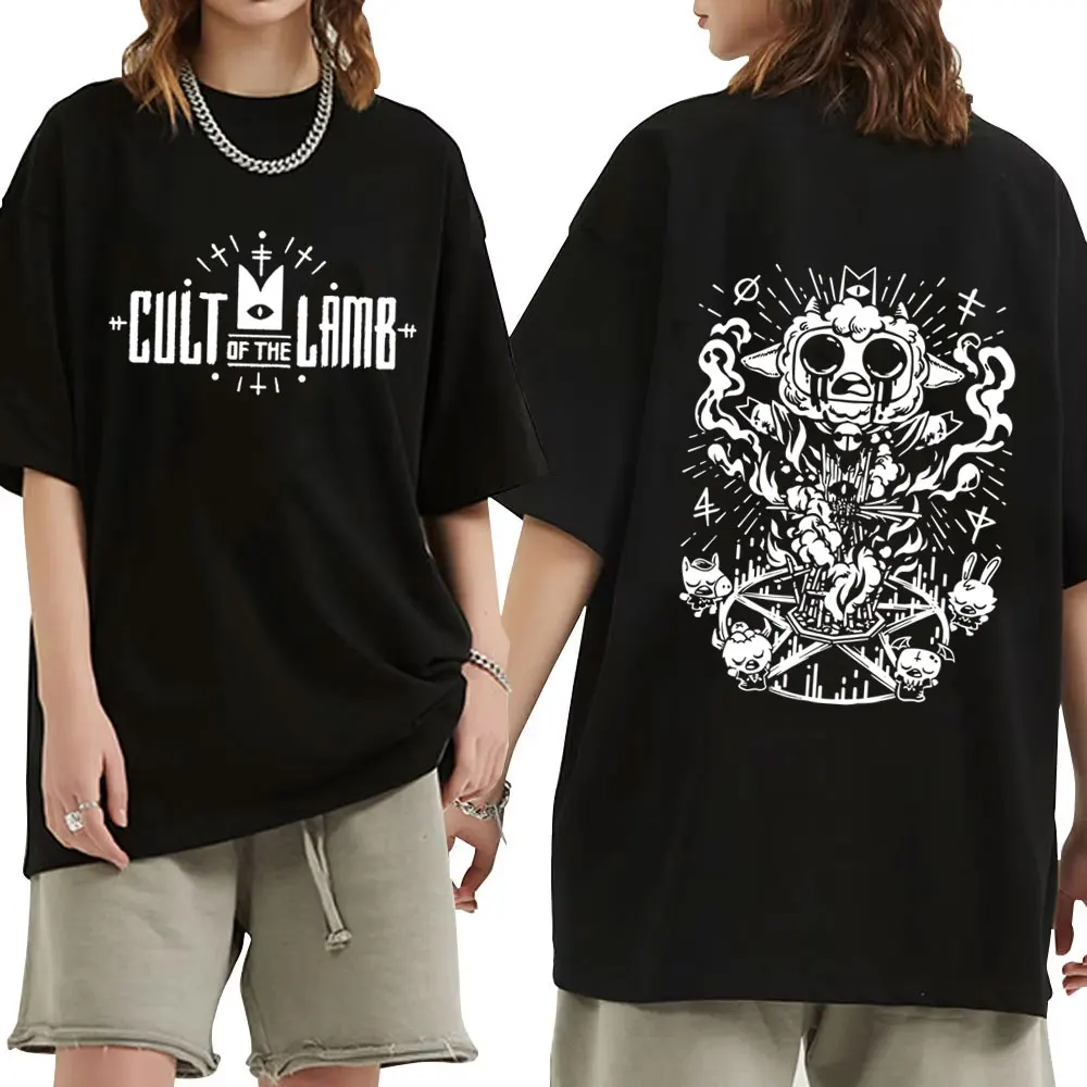 Game Cult of The Lamb Print T-shirt Men Women Fashion Casual Oversized Streetwear Unisex High Quality Soft Cotton T Shirts Tops
Game Cult of The Lamb Print T-shirt Men Women Fashion Casual Oversized Streetwear Unisex High Quality Soft Cotton T Shirts Tops
