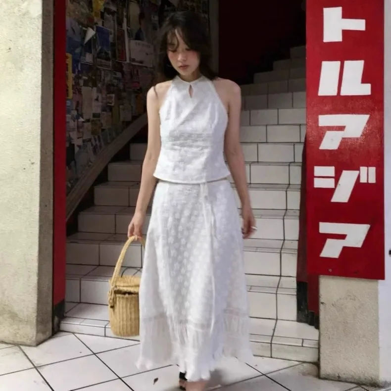Summer 2025 Dongdaemun Fl*tta Embroidered Ne Hanging Vest And f Skirt Set Korean Sle round Ne ort Sve Women's F...
Summer 2025 Dongdaemun Fl*tta Embroidered Ne Hanging Vest And f Skirt Set Korean Sle round Ne ort Sve Women's F...