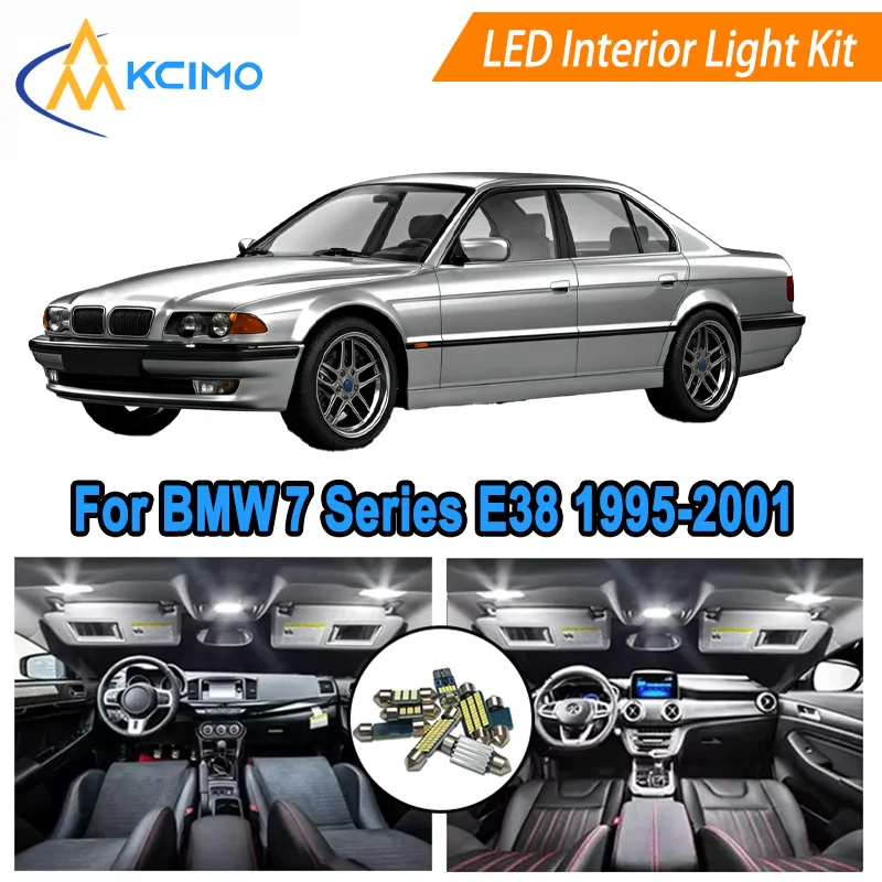 Canbus LED Kit Interior Light Bulbs For BMW 7 Series E38 1995-2001 Dome, Map, Door Lights Super Bright Light Set Easy Install
Canbus LED Kit Interior Light Bulbs For BMW 7 Series E38 1995-2001 Dome, Map, Door Lights Super Bright Light Set Easy Install