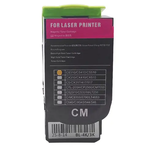 CS310 CS410 CS510 Toner Cartridge for Lexmark CS310n CS310dn CS410n CS410dn CS410dnt CS510de CS510dte CX310 CX410 CX510 Printer