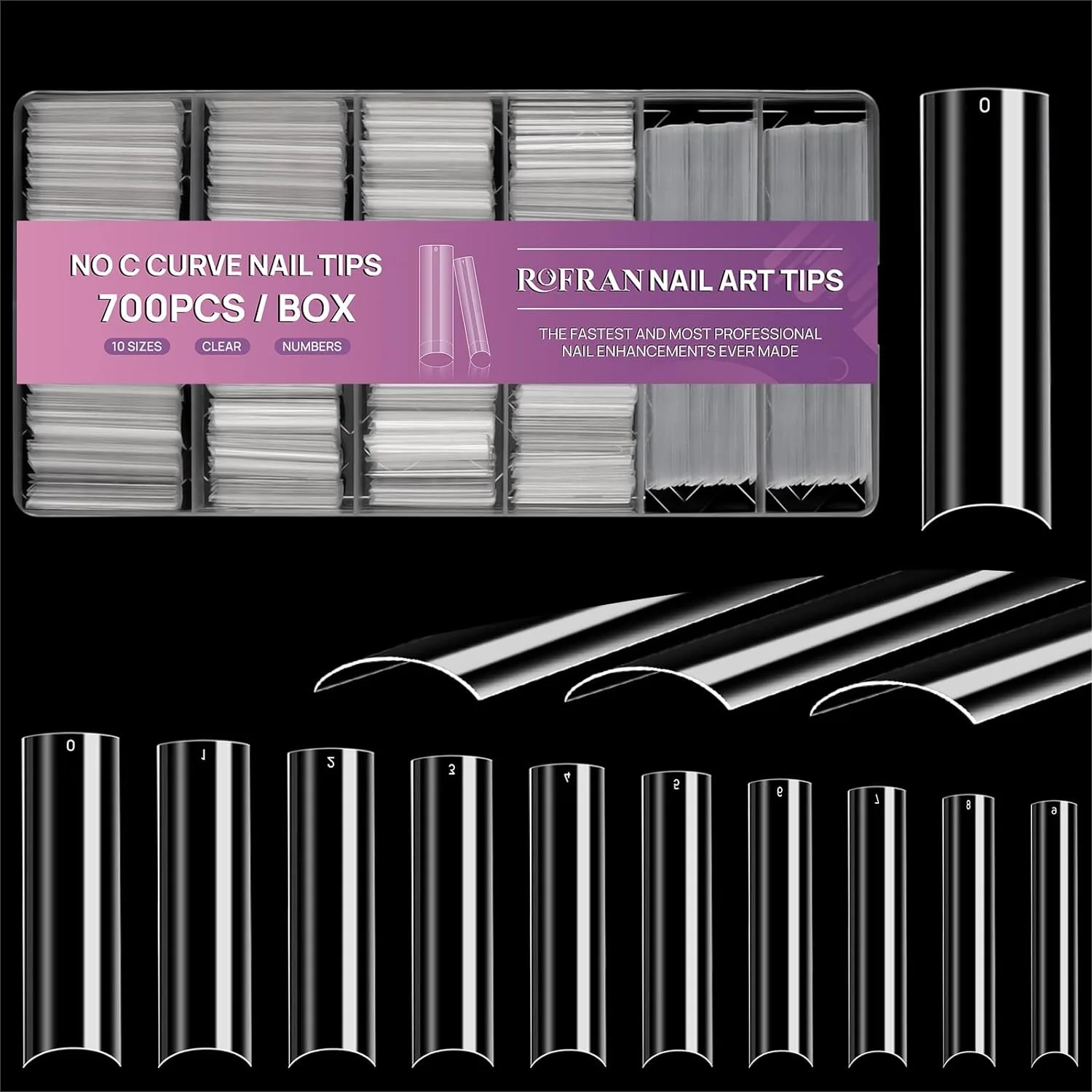 700pcs Square Nail Tips No C Curve Clear Straight Acrylic Nail Extension for Salons with Box
700pcs Square Nail Tips No C Curve Clear Straight Acrylic Nail Extension for Salons with Box